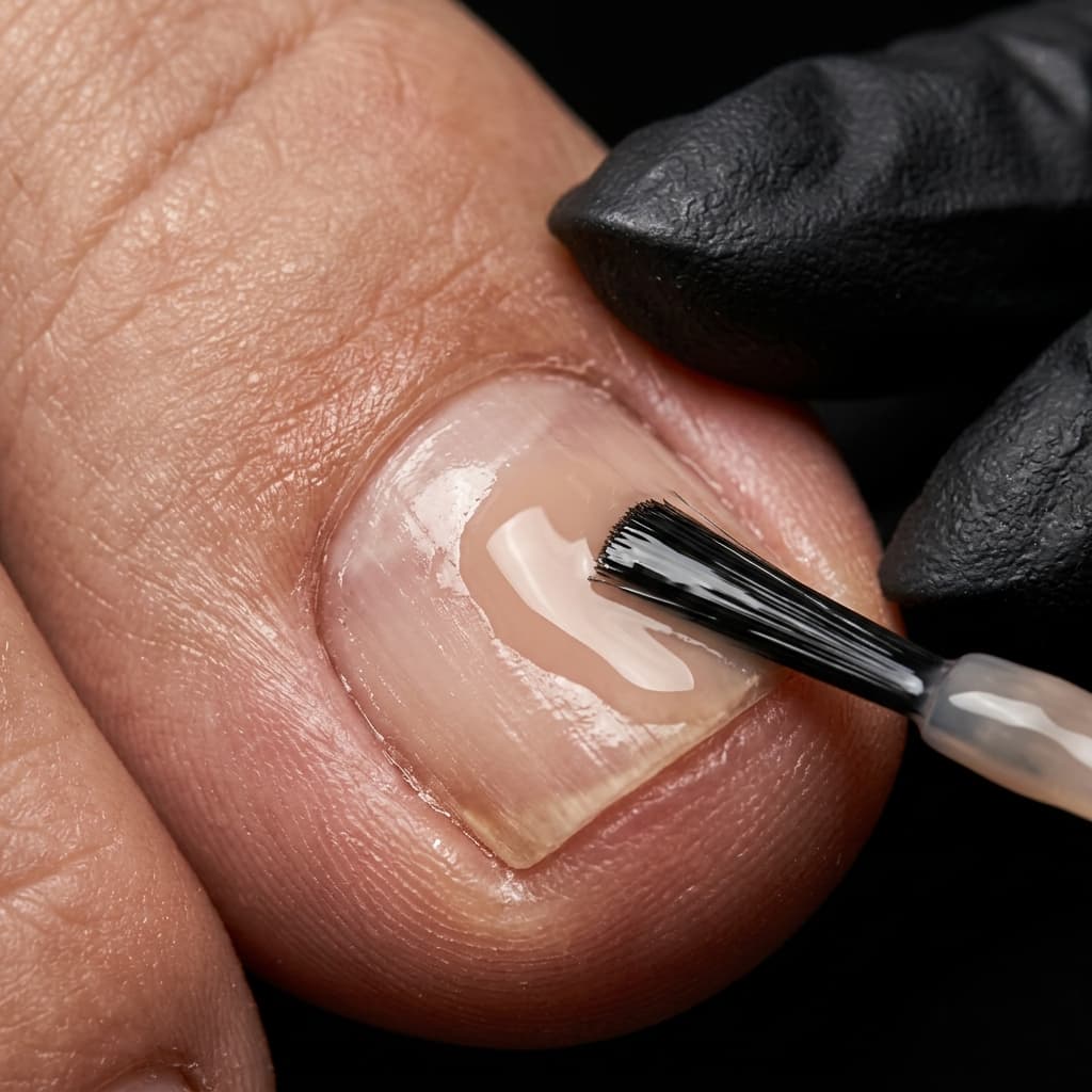 Gel or BIAB Pedicure — Solid Colour